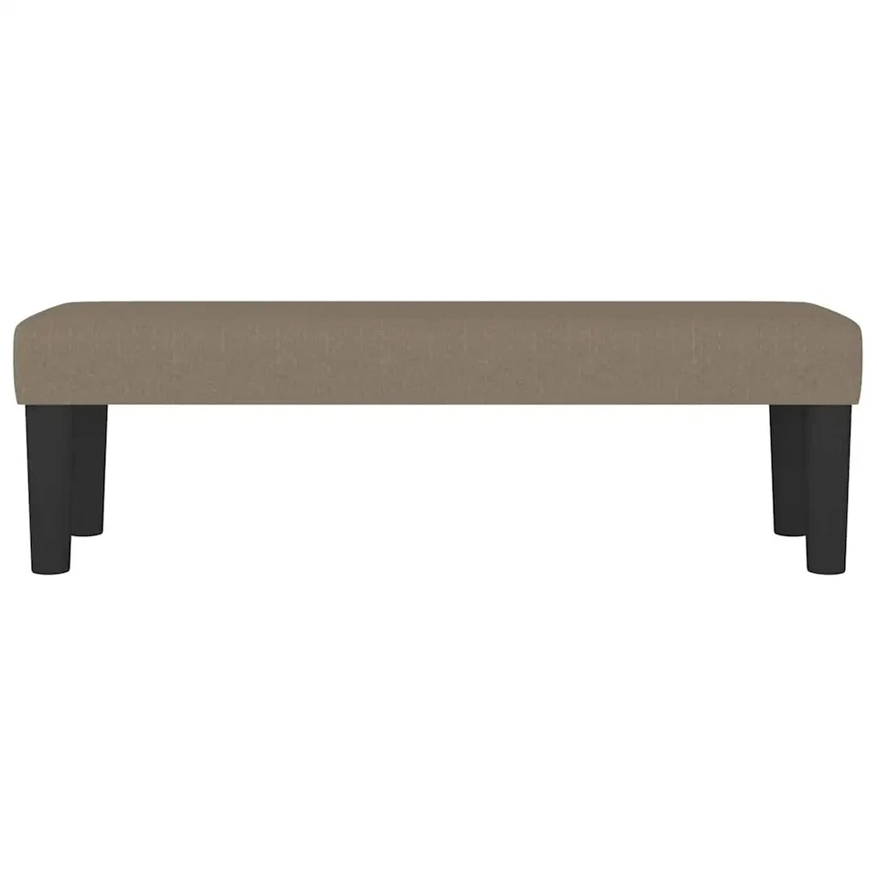 Banco de Tela Gris Taupe 100x30x30 cm Asiento Estar Pasillo Entrada vidaXL - Imagen 3 de 4