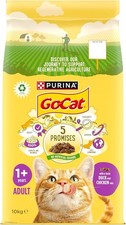 Go-Cat Adult Chicken & Duck Dry Cat Food 10kg (Packaging may vary) NEW Fast..... 3.58 per kilo