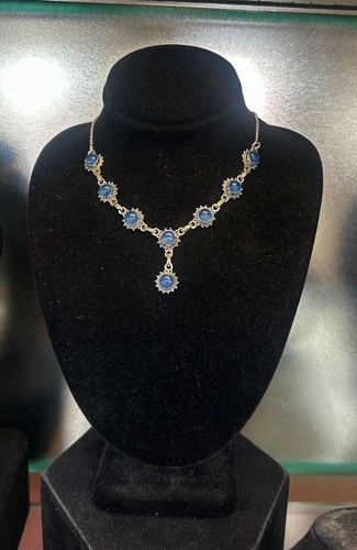 Collar de calcedonia de plata de ley - Imagen 3 de 6