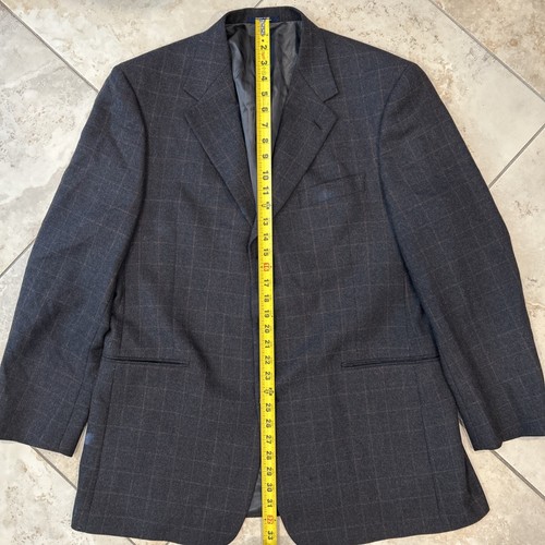 Ted Baker London Blazer Men's 44R Grey Red Plaid Check 3 Button Sports Coat USA - Picture 6 of 10