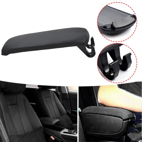 Lid Cover Leather Armrest Center Box Console Fit For 04-08 Audi A4 S4 B7 Black - Picture 3 of 11