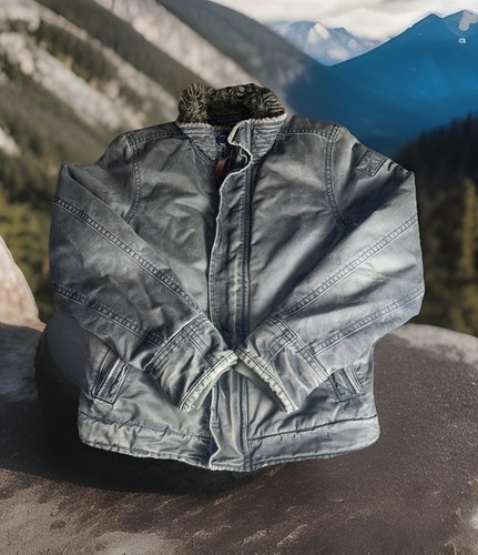 Vintage Abercrombie & Fitch Adirondack Jacke Sherpa gefüttert Distressed Herren L Heavy - Bild 2 von 8