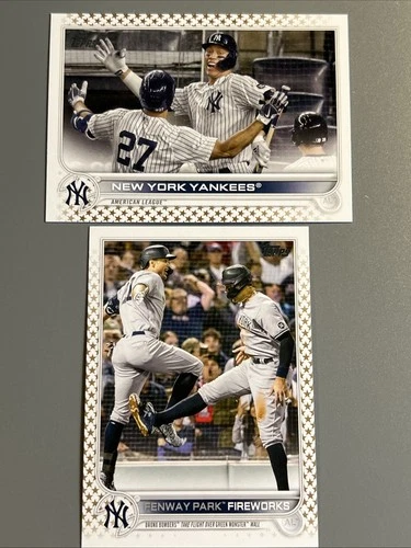 New York Yankees 2022 Topps Gold Stars Parallel Team Cards #121 Aaron Judge