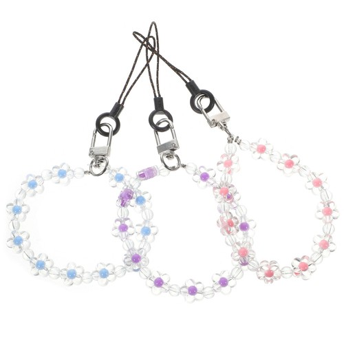 3 Pcs Crystal Bead Lanyard Wrist Strap Beads for Phones Cellphone - 第 5/12 張圖片
