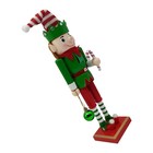  Nutcracker Figurines: Christmas Tabletop Decorations - Elf Design - Holiday