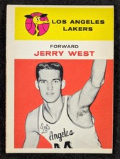 1961 Fleer Basketball #43 Jerry West Los Angeles Lakers Rookie Card