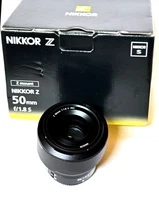 Nikon NIKKOR Z 50mm f/1.8 S Lens Hood &Cap.NEW-Open Box.w/Proof of Purchase.