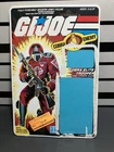 Crimson Guard V1 Vintage GI Joe Full Card Back Uncut File Card 1985 Hasbro Peach