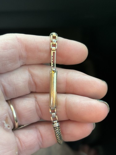 Reloj Vintage Gruen "Veri Thin" Damas 17 Joyas, Bisel 10k GF y Correa 12k GF - Imagen 4 de 6