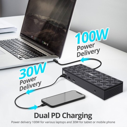 SIIG USB-C Quad Hybrid 4K Video Docking Station with 100W PD - 第 4/8 張圖片