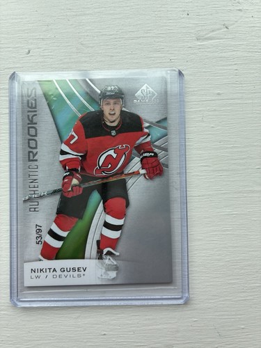 Upper Deck SP Game-Used Authentic Rookies #146 Nikita Gusev /97 Devils