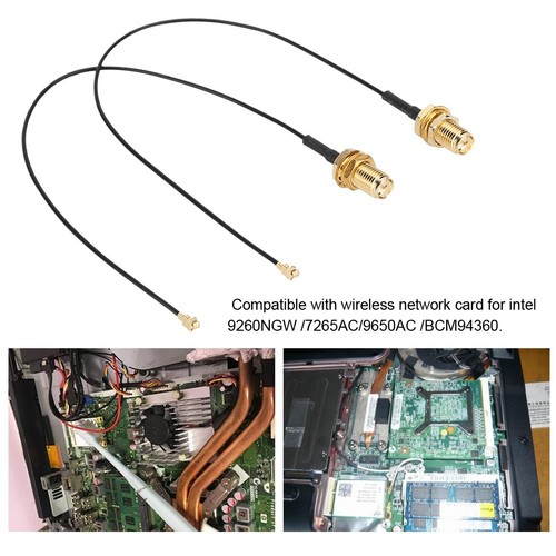 4x Wireless M.2/NGFF Network Card Cable For 9260NGW /7265AC/9650AC /BCM CB - Afbeelding 7 van 10