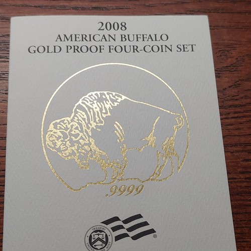 2008 American Buffalo GOLD 4-Coin Proof Set - Box & CoA - Picture 11 of 13