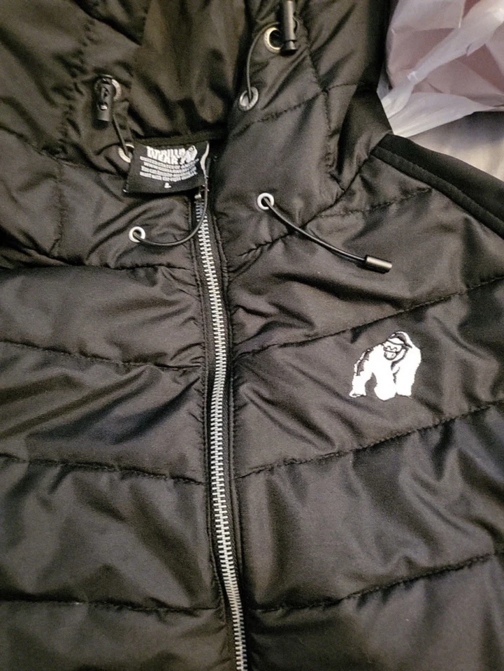 Chaqueta acolchada negra Gorilla Ware para hombre talla L Foto 4 de 4