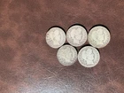 1909-D - 1914 Barber Head Quarter Dollars Lot Of 5 Silver Coins