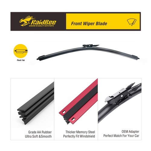 Ford Mustang 22" & 20" Wiper Blades Replacement Set of 2 for 2007-2021 MKZ - Picture 4 of 6