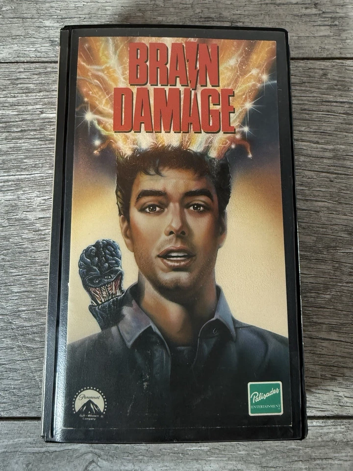Brain Damage (VHS, 1988) Tested Frank Henenlotter Paramount First Release  - image 2 of 4