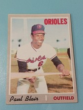 1970 Topps Baseball Card PAUL BLAIR #285 Baltimore Orioles EX 