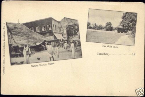 tanzania ZANZIBAR, Native Market Street, Golf Club 1900 - Picture 1 of 1