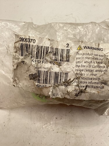 Pack of 2 - 0906370 Brass Bulkhead Fitting 1/2" NPT x 1.5" 0906370 - Picture 2 of 3