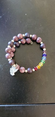 Natural Stone Hand Made Bracelets Stretchy and Wire Wrap avaliable - Picture 6 of 10