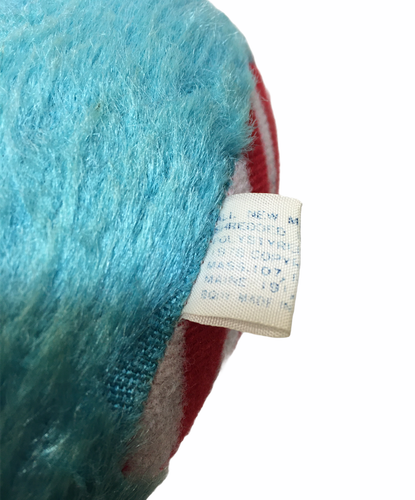 SELTEN Vintage Elefant Plüschtier Stofftier Blaubeere Süßigkeiten gestreift Puppe Spielzeug 12 Zoll - Bild 8 von 8