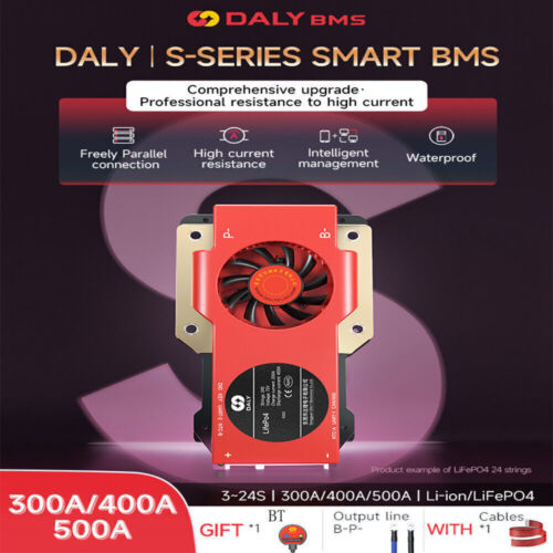 Daly Smart BMS 4S-16S 300-500A 12V 48V 60V Li-Ion LiFePo4 BMS mit Bluetooth Modul