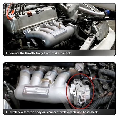 Cuerpo del acelerador 70 mm + TPS para Honda Civic K20 K20A K20A2 K20A3 EP3 RSX DC5 02-06 SL - Imagen 12 de 12