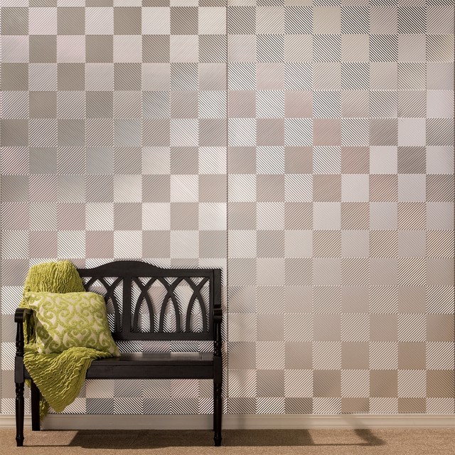 Fasade Quattro 4ft X 8ft Brushed Aluminum Decorative Wall Panel