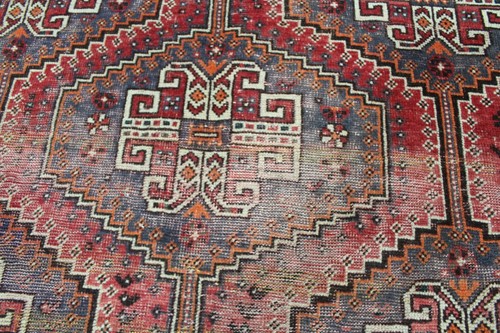 ANTIGUA ALFOMBRA TRIBAL PERSA DEL SUROESTE SHIRAZ QASHQAI 248 x 158 cm - Imagen 9 de 12