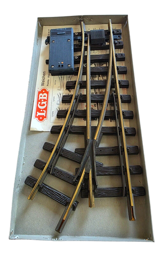 3 ~ LGB # 1205 1200 G Scale Electric Switches Right Switch Set w/ Original Boxes - Picture 1 of 2