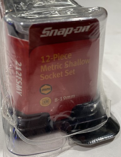 Snap-on 212FSMY 12 PC 6 Point Metric Shallow Set 8-19mm - BRAND NEW-SEALED - Picture 4 of 4