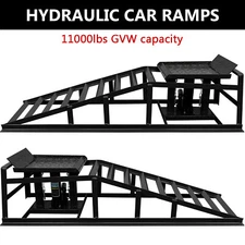‌5 Ton Hydraulic Car Ramps - Heavy Duty Lift for Trucks, Autos & Garage Service