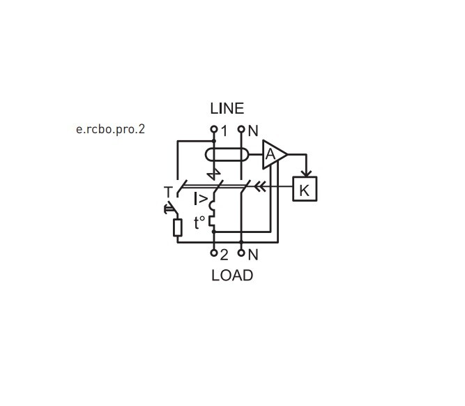 FILS Schalter RCBO 10A16A 10mA Fehlerstromschutzschalter Leitungsschutzschalter
