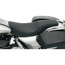 Drag Specialties Flame Stitch Predator Seat 1997-07 Harley FLHR FLHX Touring