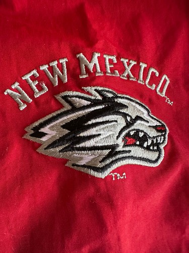 University of New Mexico Lobos Red Windbreaker Jacket XL GUC - Picture 3 of 11