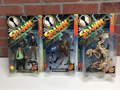 Lot 3 New Todd McFarlane's Spawn Ultra-Action Figures Series 7 Clutch Scourge