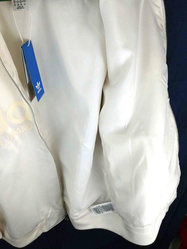 Giacca varsity Adidas Originals donna pista piccola bianca raso nuova strada DH4199 - Foto 10 di 12