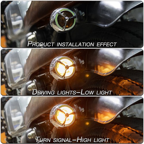 Motorcycle Turn Signal Driving Light For Honda Yamaha Suzuki Kawasaki Harley BMW - Picture 6 of 12