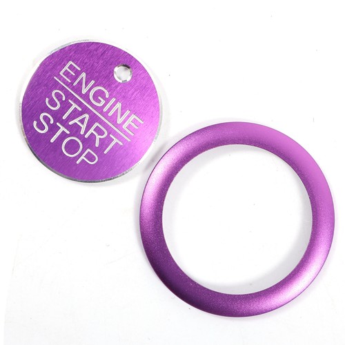 Purple Alloy Interior Engine Start/Stop Push Button Cover For Ford Ranger 2023+ - Picture 17 of 18