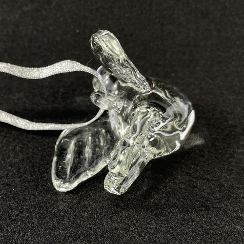 Vintage Clear Glass Bird Christmas Ornaments Larger Bird & Hummingbird Lot Of 2 - Picture 15 of 17