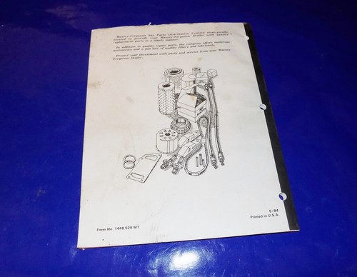 Massey Ferguson MF120/MF124/MF128 Twine & MF126/MF130 Wire Baler Operator Manual - Picture 3 of 3