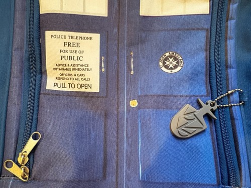 Dr. Who Tardis Transport Police Call Box Large Backpack 2012 - New! Free Ship! - Picture 5 of 8