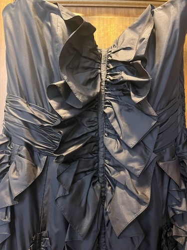 Escada Precioso vestido de seda nuevo. Talla 42.  Hecho en Alemania.  Color marrón. - Imagen 9 de 11