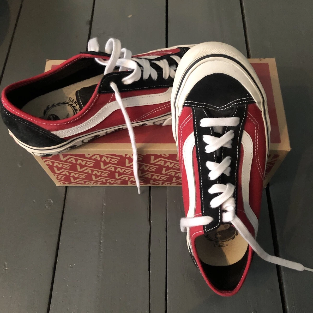 Vans style 36 shop dane reynolds black red