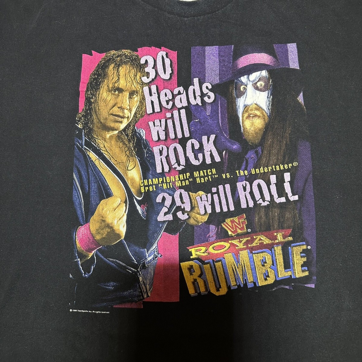 新品 WWE  Rumble ロイヤルランブル Tシャツ WWF WWE Royal Rumble First Womens Match Mens Tshirt Tee Medium