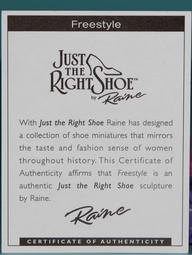 Just the Right Shoe, Raine "Freestyle" mixed media miniature #25375 NIB ski boot - Picture 7 of 7