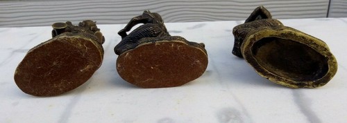 3 Bronzeskulpturen "Musiker" Thailand - Bild 3 von 6