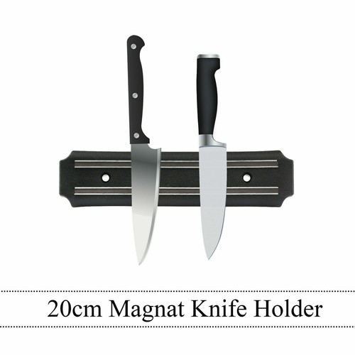 Magnetic Knife Holder Kitchen Home Utensils Rack Large Storage Strip Mount Bar - Picture 2 of 42