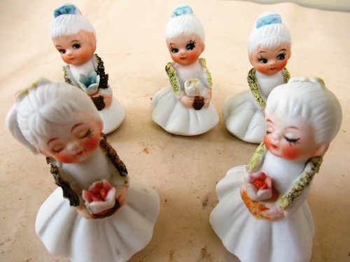 Antique Doll Frozen Charlotte Miniature All Bisque Dollhouse China Head Germa F3 - Picture 2 of 7